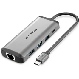 Vention CNDHB Hub USB-C Docking Station 1xHDMI 3xUSB 1xUSB-C PD 1xRJ45 Lector Tarjetas